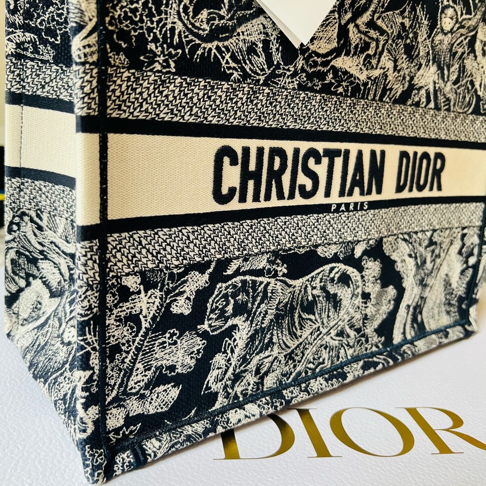 New Medium Dior Canvas Book Tote!